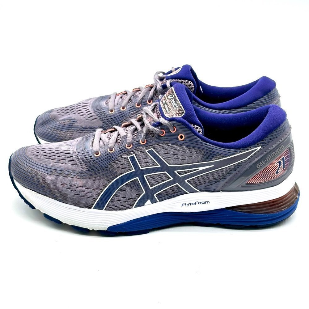 ASICS Gel Nimbus 21 Blue & White Running Sneakers Women’s Size  11